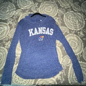 KU long sleeve sweater
